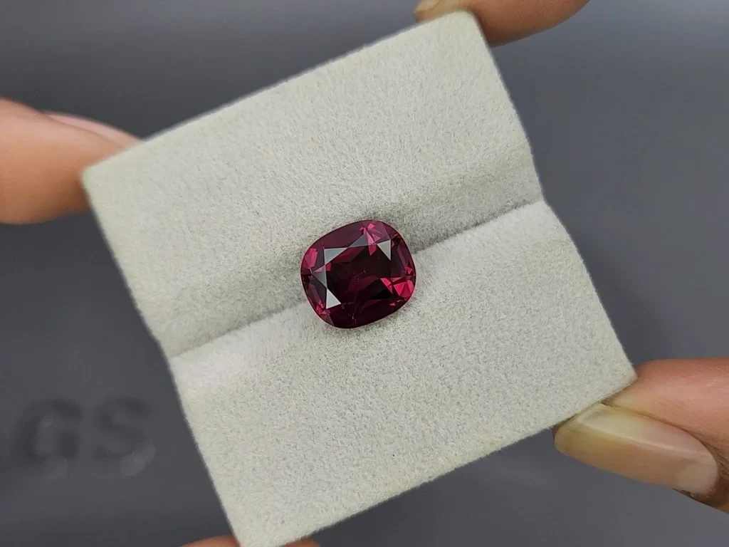 Rhodolith-granat kissenförmiger 5,76 karat, Tanzania Image №3