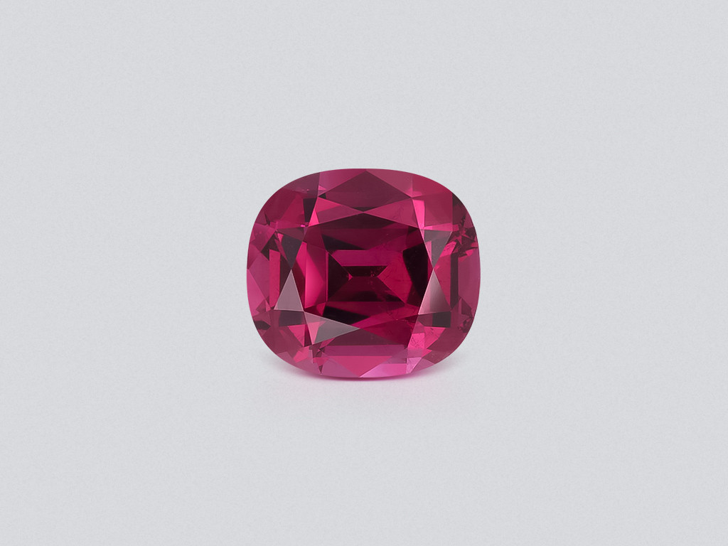 Garnet rhodolite garnet cushion cut 5.76 carats, Tanzania Image №1