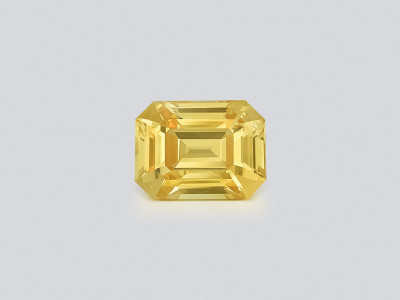 Sapphire Vivid Yellow octagon cut 1.52 carats Sri Lanka photo