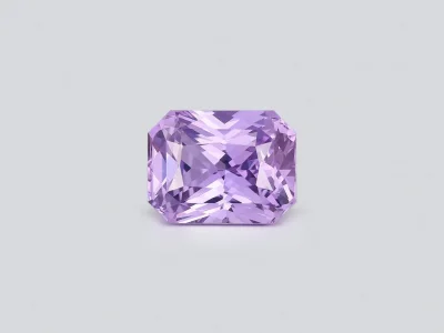 Saphir violet brillant non chauffé, taille radiant, 2,58 carats, Sri Lanka photo