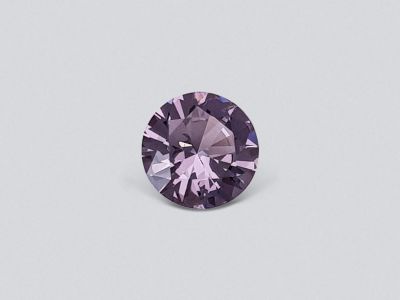 Purple-gray circle cut spinel 0.73 carats photo
