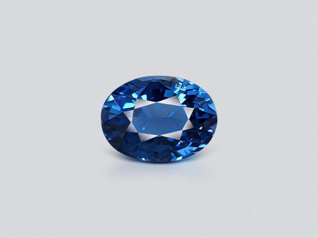 Intense blue cobalt spinel in oval cut 1.08 carats, Tanzania Image №1