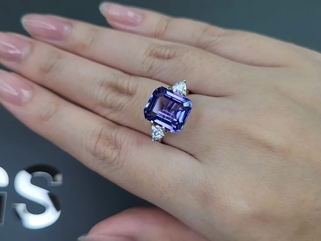 Tanzanite in asscher cut 7.73 carats, Tanzania Image №5