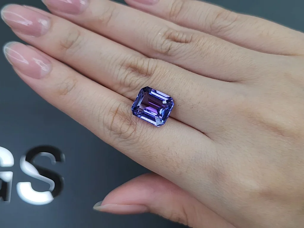 Tanzanite in asscher cut 7.73 carats, Tanzania Image №2