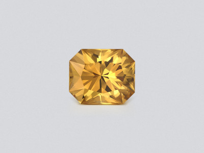 Yellow-brown zircon in radiant cut 10.77 carats, Sri Lanka photo