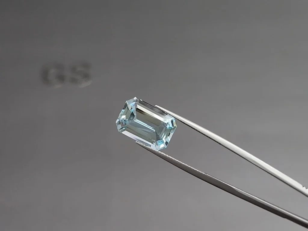Aquamarine octagon cut 6.98 carats, Madagascar Image №3