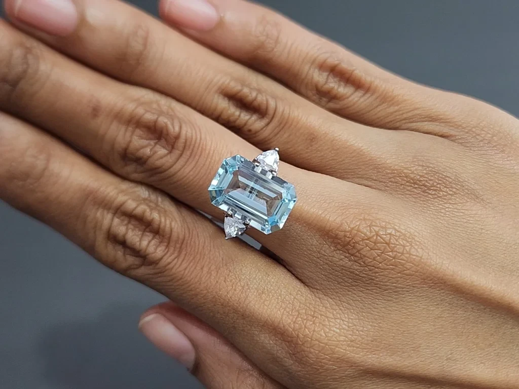 Aquamarine octagon cut 6.98 carats, Madagascar Image №5