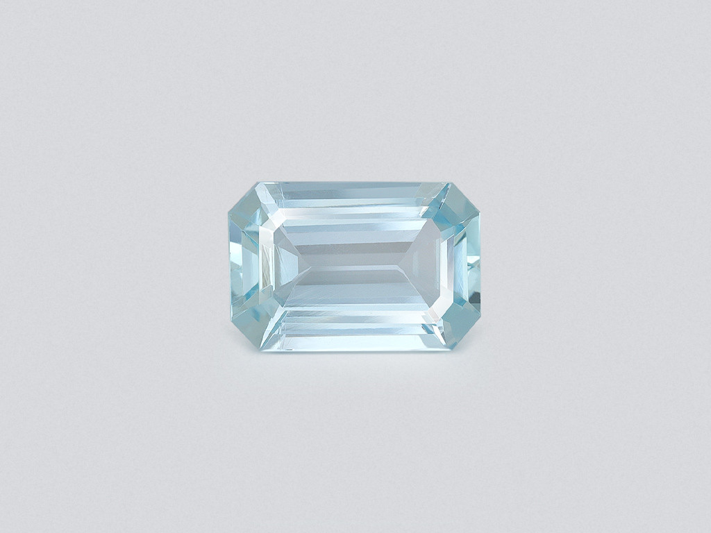 Aquamarine octagon cut 6.98 carats, Madagascar Image №1