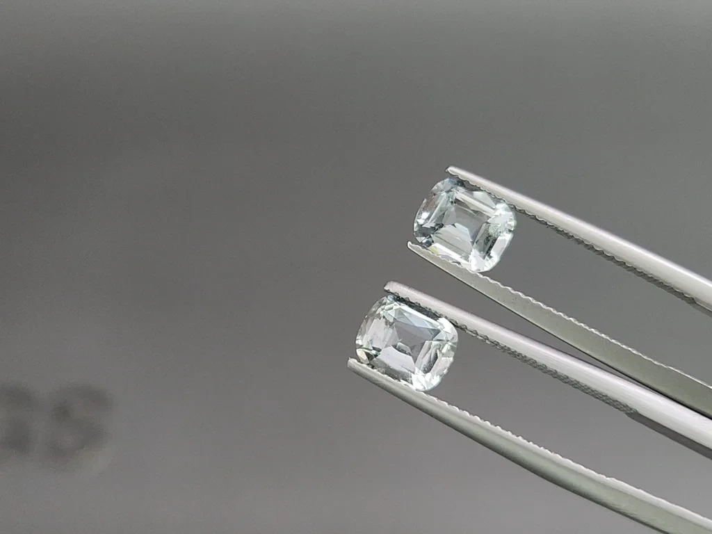 Set of aquamarines cushion cut 4.07 carats, Madagascar Image №4
