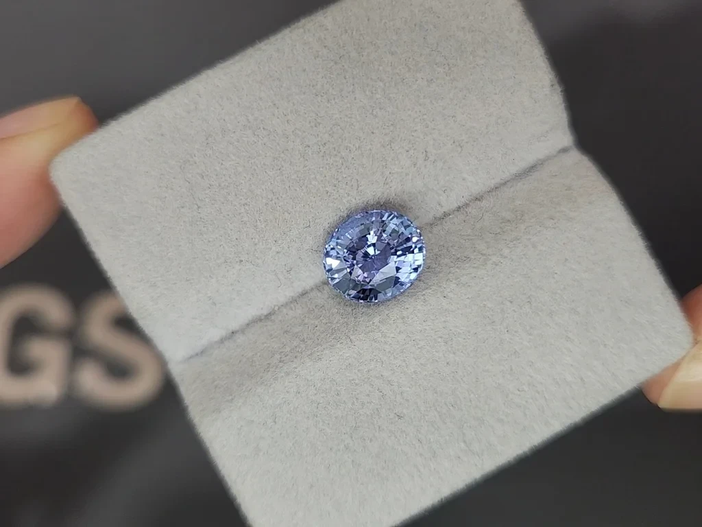 Lot #7. Unheated Pastel Blue sapphire in oval cut 3.02 carats, Sri Lanka Image №4