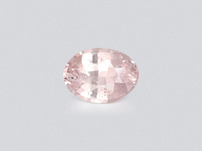 Saphir pêche non chauffé, taille ovale, 2,60 carats, Sri Lanka photo