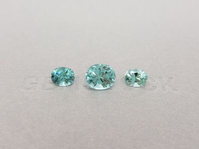 Set of blue tourmalines 5.04 ct, Afghanistan photo