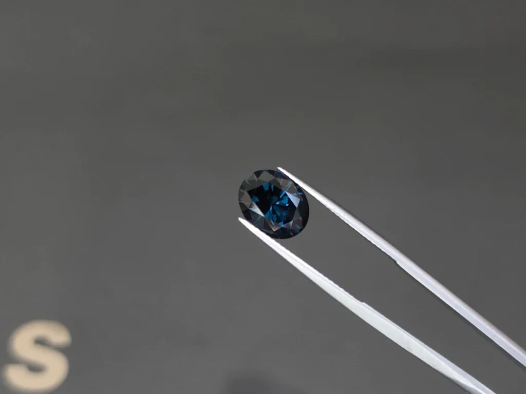 Blue spinel oval cut 3.38 carats, Tanzania Image №3