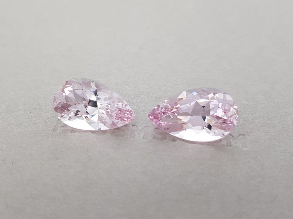 Paar 16,6 Karat Morganite, Nigeria Image №3