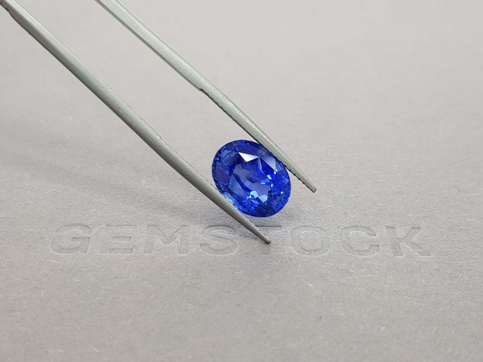 Blue sapphire Royal Blue oval cut 5.75 ct, Sri Lanka Image №4