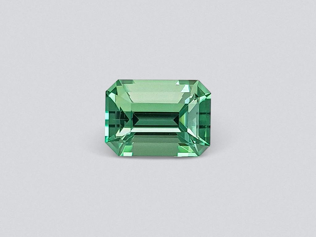 Octagon-cut green tourmaline 0.72 carats Image №1