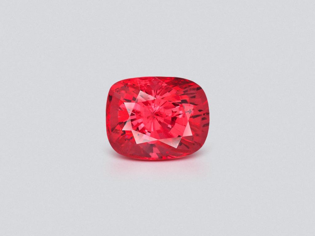 Spinelle écarlate brillant de collection, taille coussin rouge vibrant, 6,81 carats, Vietnam  Image №1