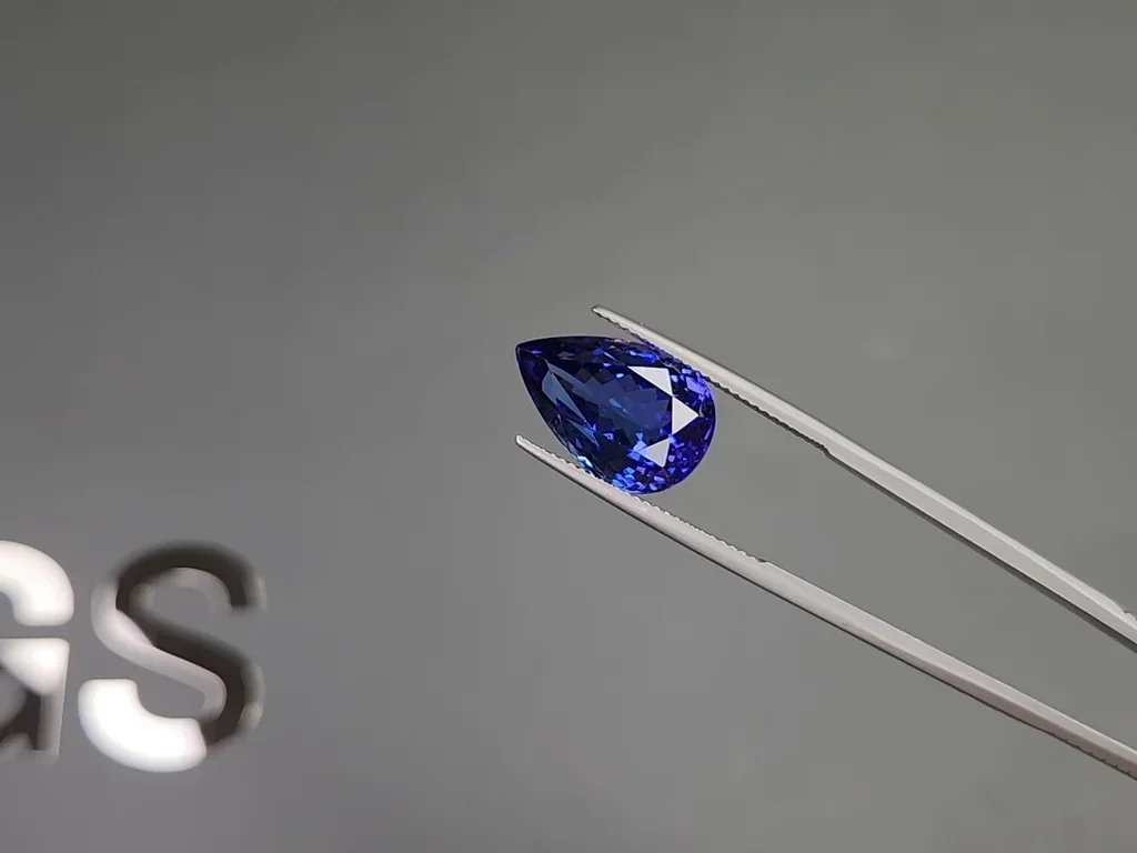Tanzanite in pear cut 10.32 carats, Tanzania Image №3