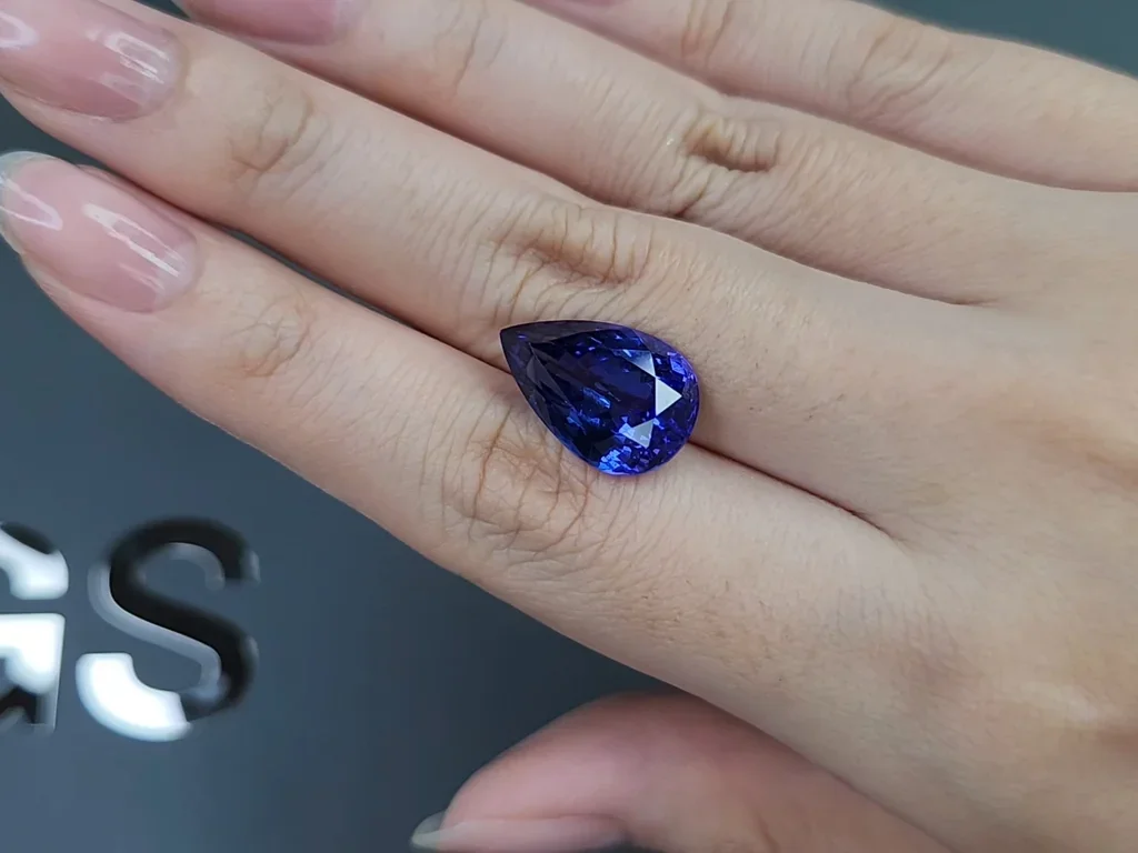 Tanzanite in pear cut 10.32 carats, Tanzania Image №2