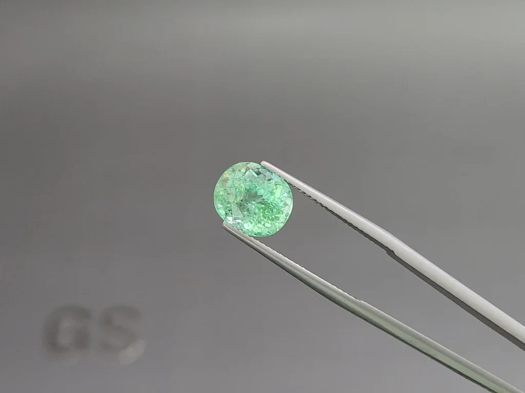 Diamant Paraiba vert néon, taille coussin, 4,30 carats, Mozambique Image №3