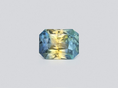Unheated Bi-color sapphire in radiant cut  11.65 carats, Sri Lanka photo