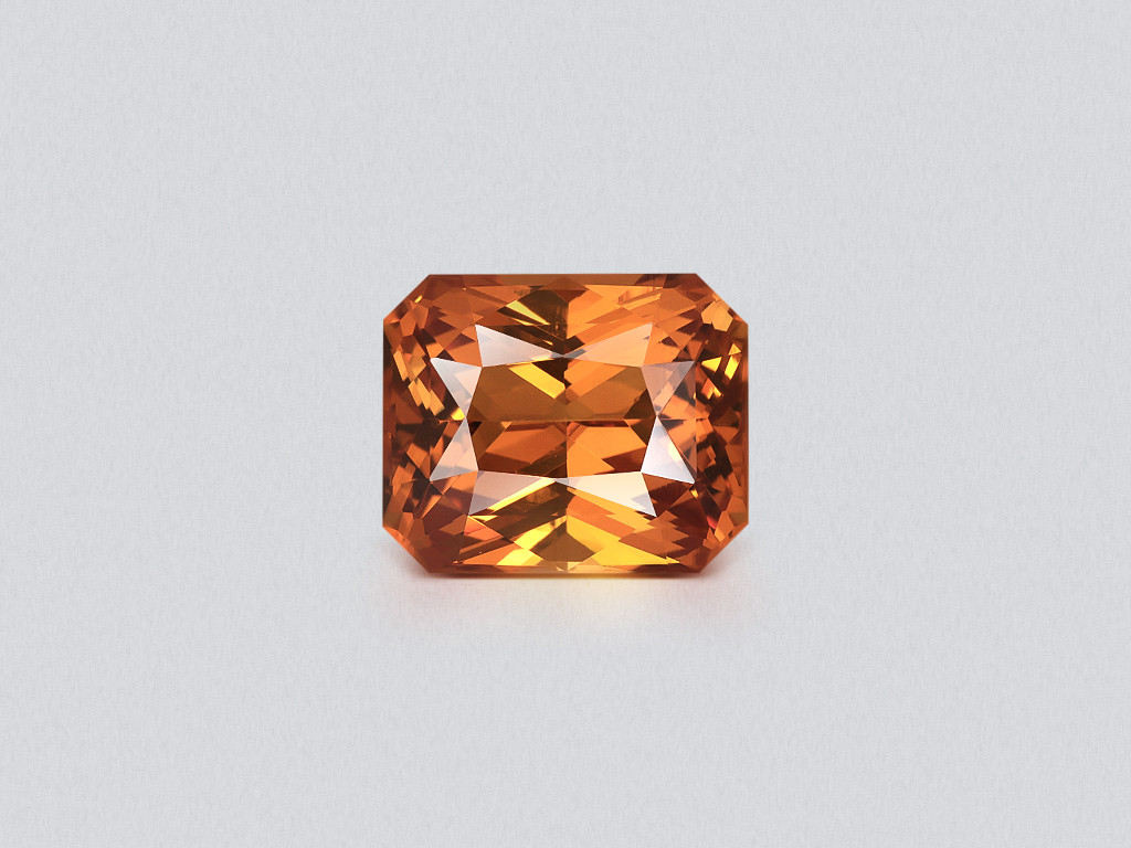 Grenat spessartine orange vif, taille radiant 2,20 carats, Madagascar Image №1