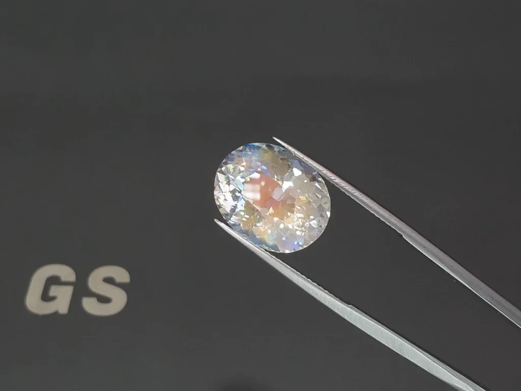 Regenbogen mondstein ovaler schliff 11,94 carats, Madagaskar  Image №3