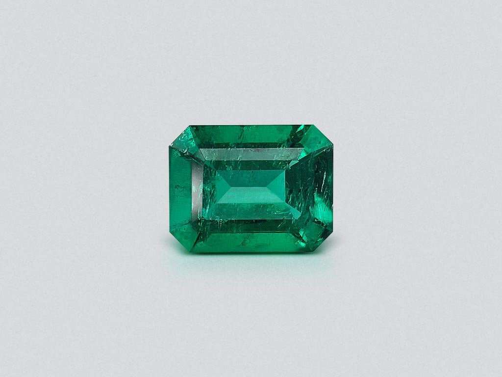 Émeraude octogonale "verte Muzo" colombienne intense 1,41 ct Image №1