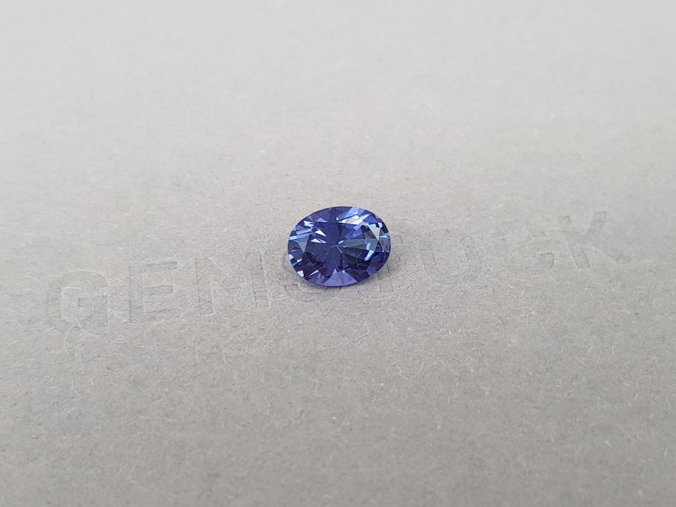 Blue tanzanite untreated oval cut 1.93 ct, Tanzania Image №2