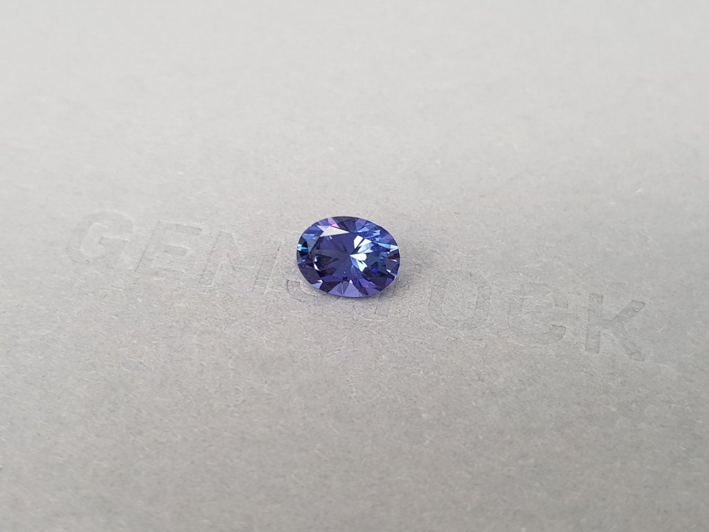 Blue tanzanite untreated oval cut 1.93 ct, Tanzania Image №3