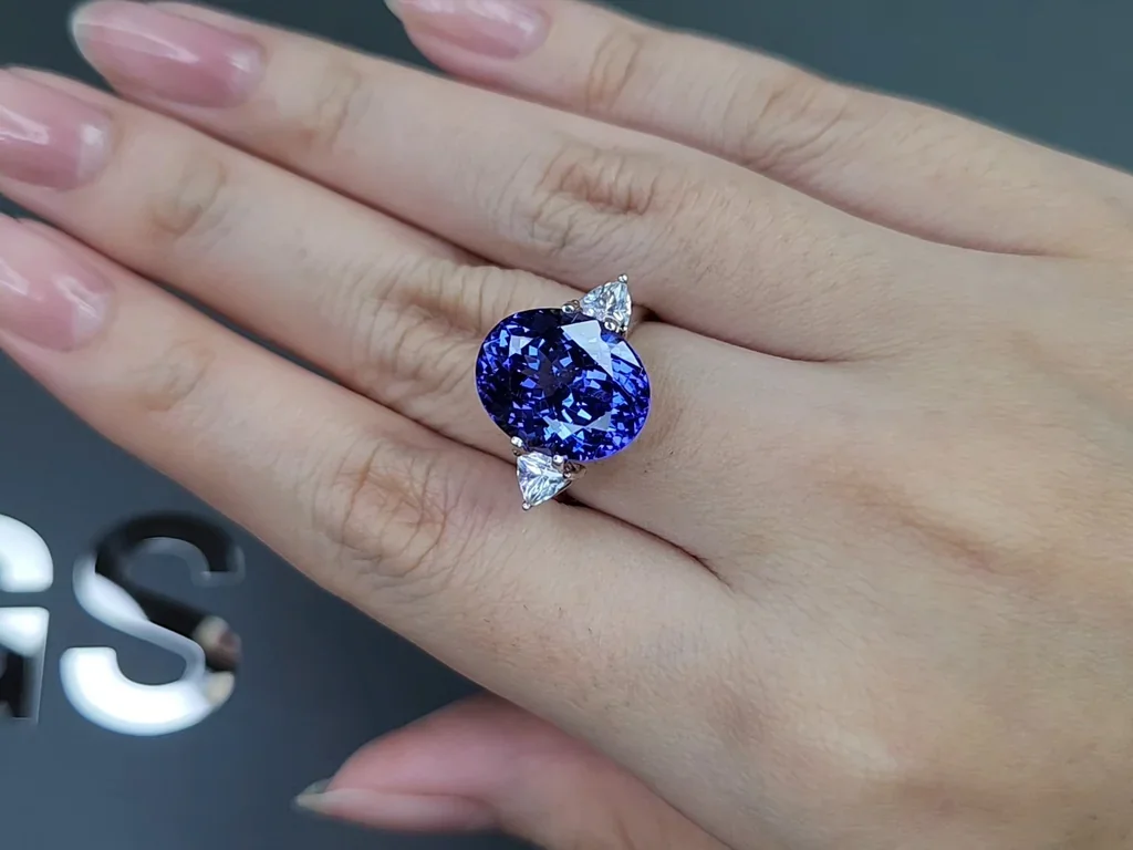 Tanzanite taille ovale 9,00 carats, Tanzanie Image №5