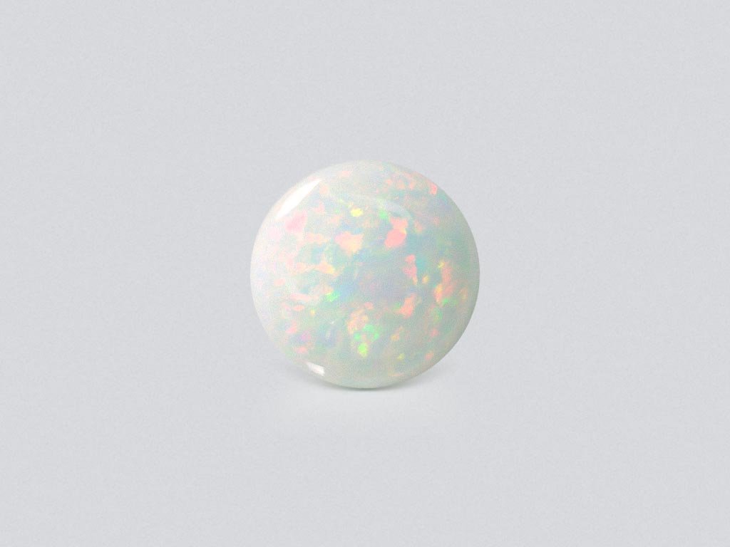 Ópalo blanco de corte redondo de 16,50 ct de Etiopía Image №1