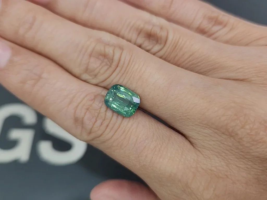 Circón verde talla cojín de 3,90 quilates, Tanzania  Image №2