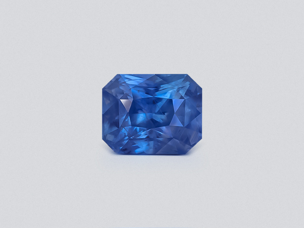 Zafiro azul intenso de talla octagonal sin calentar, 3,52 quilates, Sri Lanka Image №1