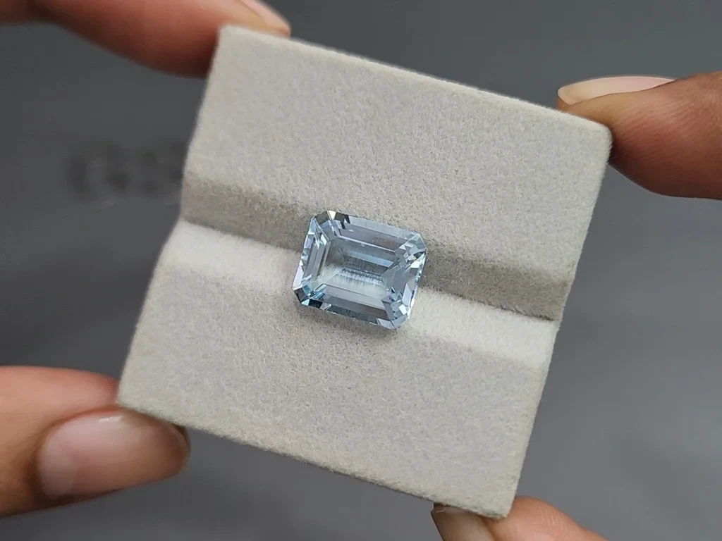 Aquamarine octagon cut 5.47 carats, Madagascar Image №4