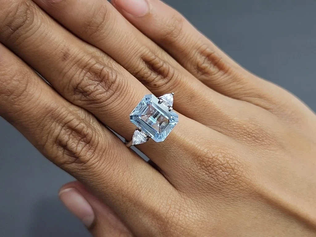 Aquamarine octagon cut 5.47 carats, Madagascar Image №5