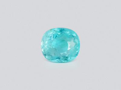 Paraiba grünlich-blauer  kissenförmig geschliffener 6,61 karat, Mosambik photo