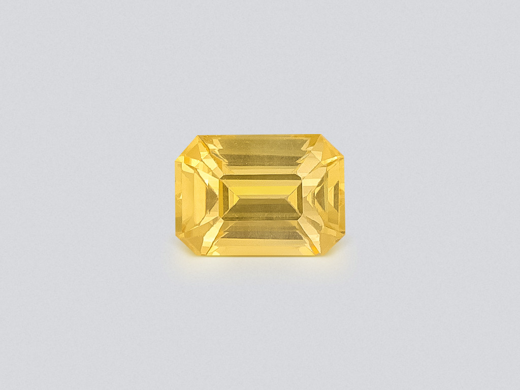 Sapphire Vivid Yellow octagon cut 1.12 carats, Sri Lanka Image №1
