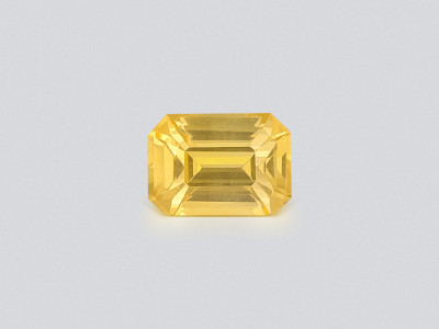Sapphire Vivid Yellow octagon cut 1.12 carats, Sri Lanka photo