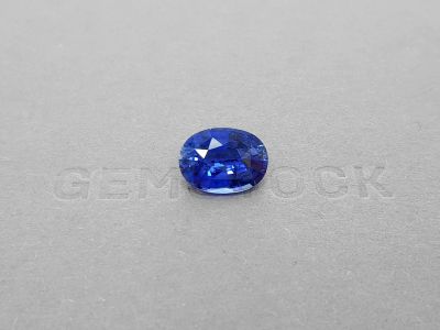 Royal Blue oval cut sapphire 6.66 ct, Sri Lanka photo