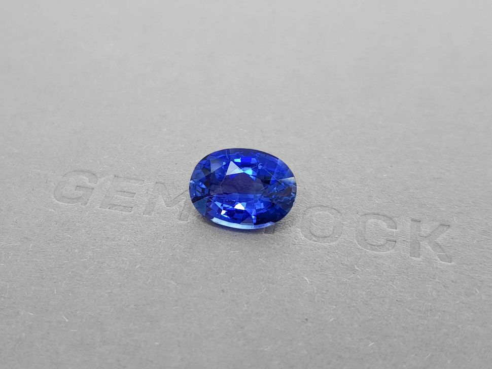 Royal Blue oval cut sapphire 6.66 ct, Sri Lanka Image №3