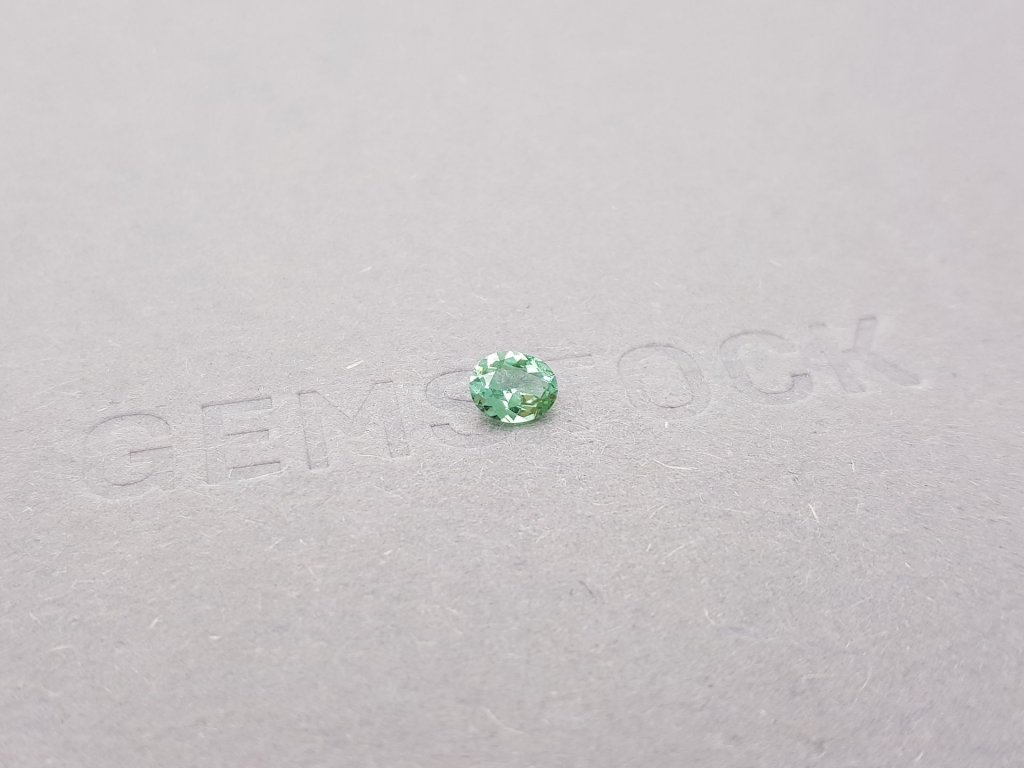 Bluish-green oval cut tourmaline 0.34 ct Image №2