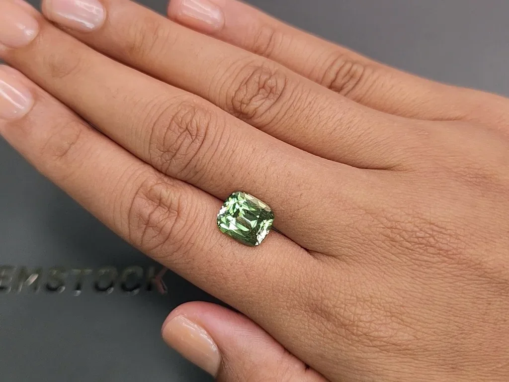 Crisoberilo con contenido de vanadio y talla cojín de 5,13 quilates Image №2