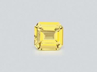 Untreated vivid yellow sapphire in octagon cut 10.14 carats, Sri Lanka photo