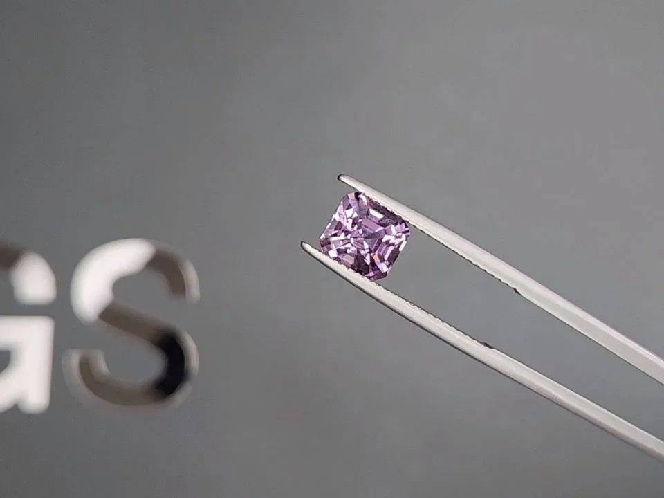 lavender spinel in asscher cut 2.53 carats, Tanzania Image №3