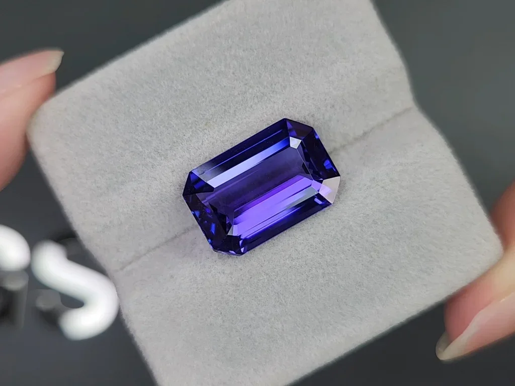Large tanzanite in octagon cut 10.49 carats, Tanzania Image №4