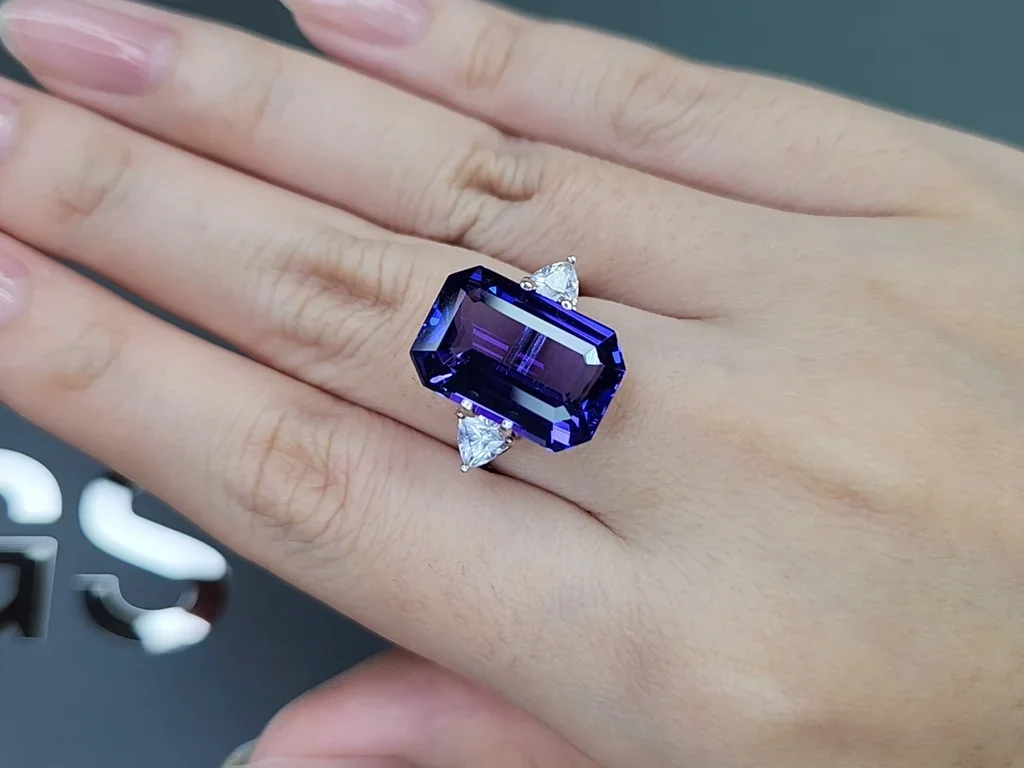 Large tanzanite in octagon cut 10.49 carats, Tanzania Image №5