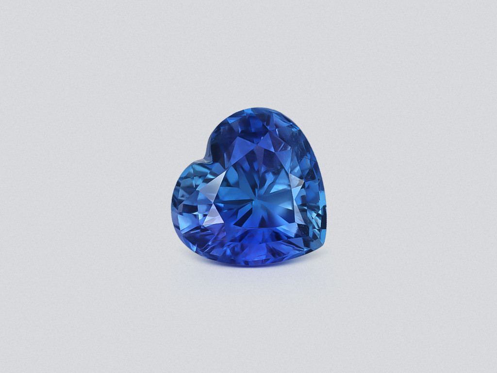 Saphir bleu bleuet non chauffé, taille cœur 8,04 carats, Sri Lanka Image №1