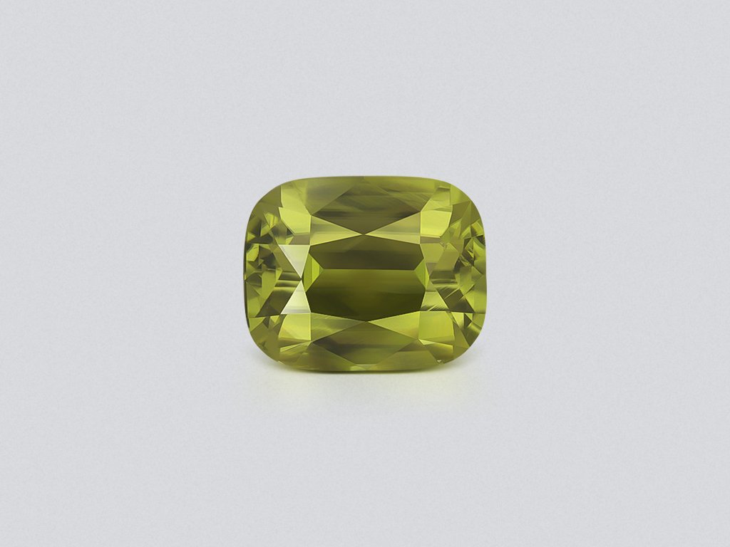 Zircon jaune vert taille coussin de 7,34 carats, Tanzanie Image №1