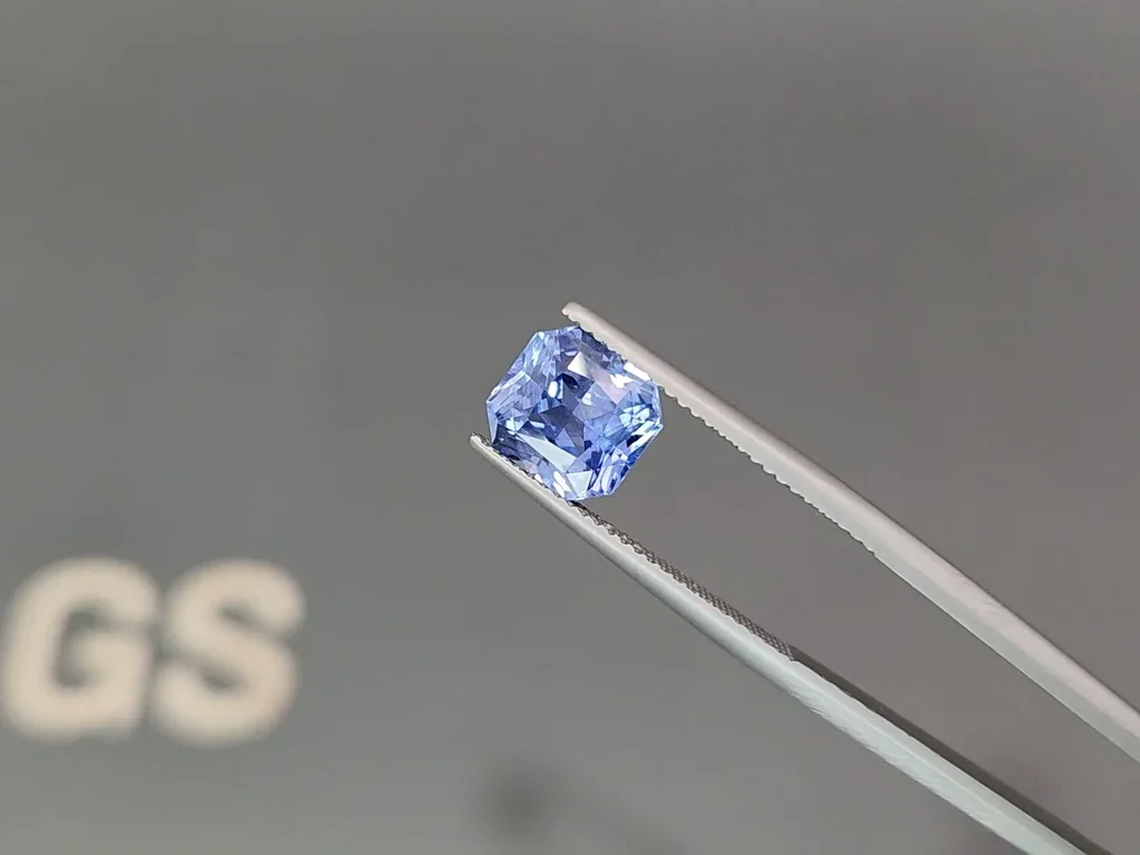 Zafiro azul de talla radiante sin calentar de 3,54 quilates, Sri Lanka Image №3